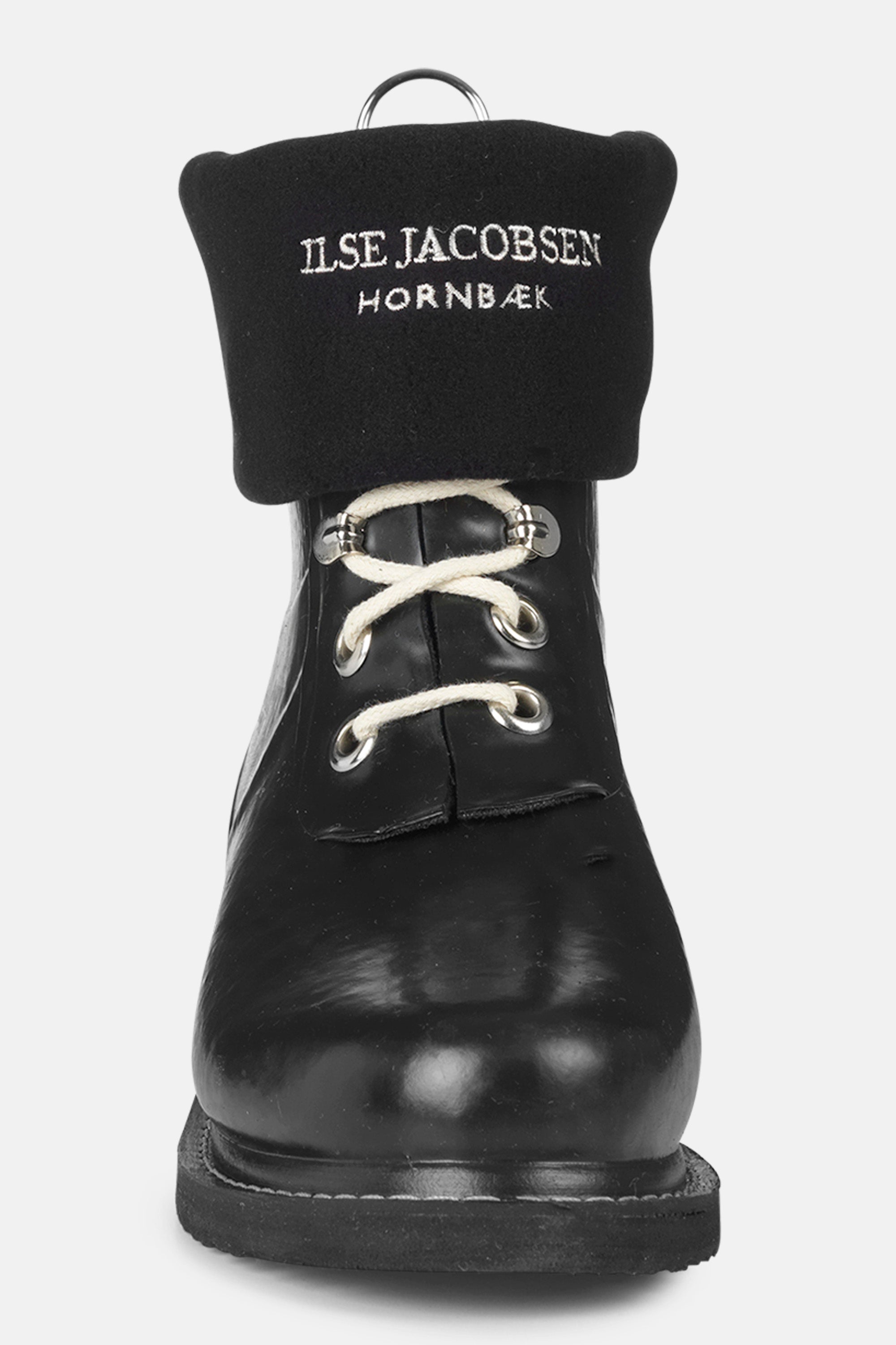 Ilse Jacobsen Hornbæk Footwear Fleece sokker til RUB2 korte gummistøvler Socks 001120 Black Creme